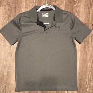 Under Armour Boys Gray Polo Shirt